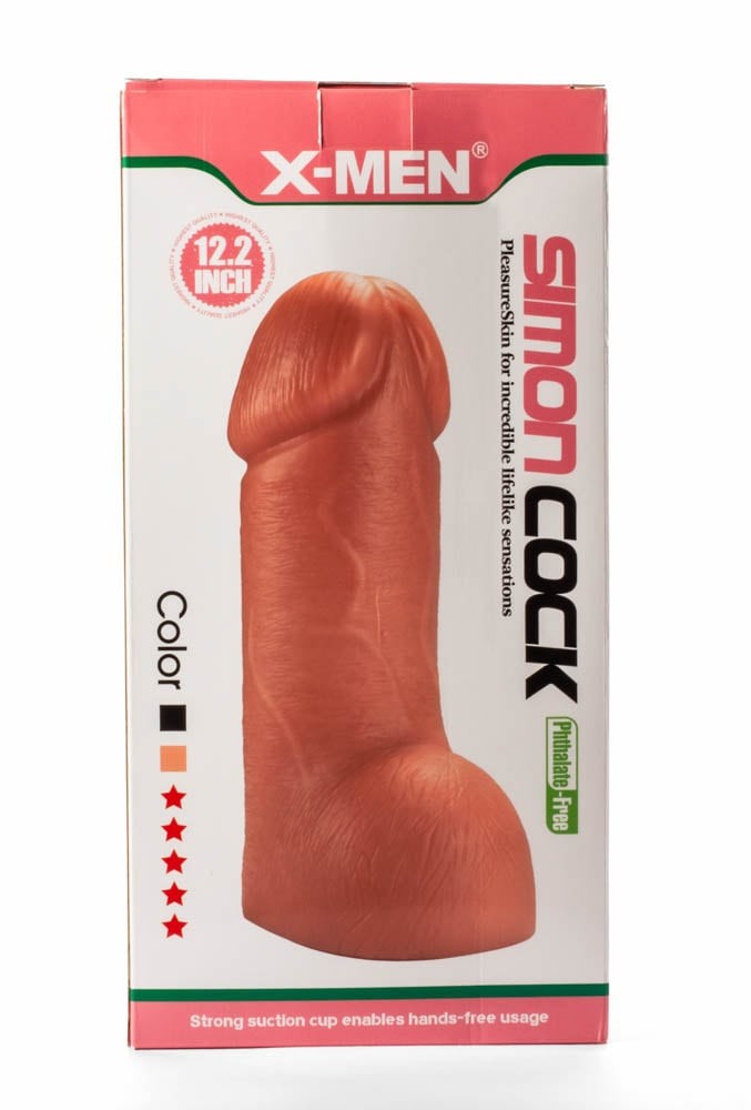 Simon - Dildo gigant, flesh, 31 cm - detaliu 6