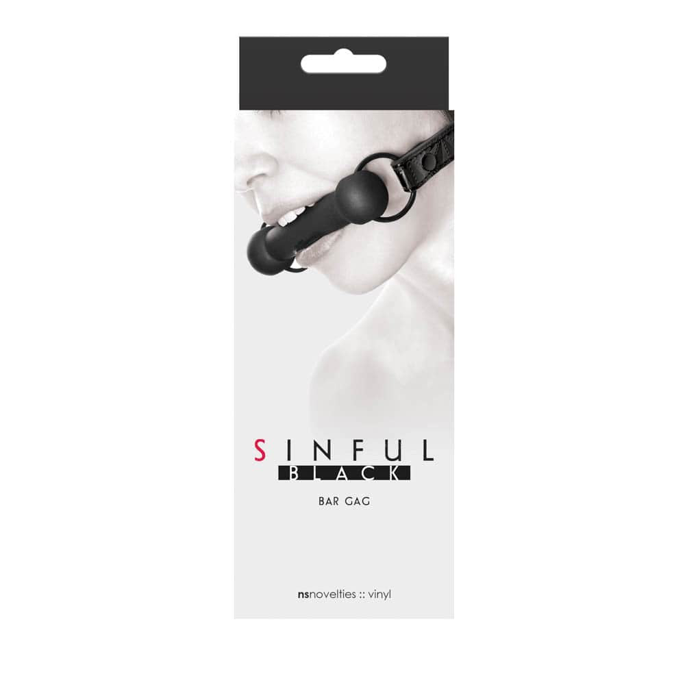 Sinful Bar Gag - Calus Tip Bara Negru 2.8 cm