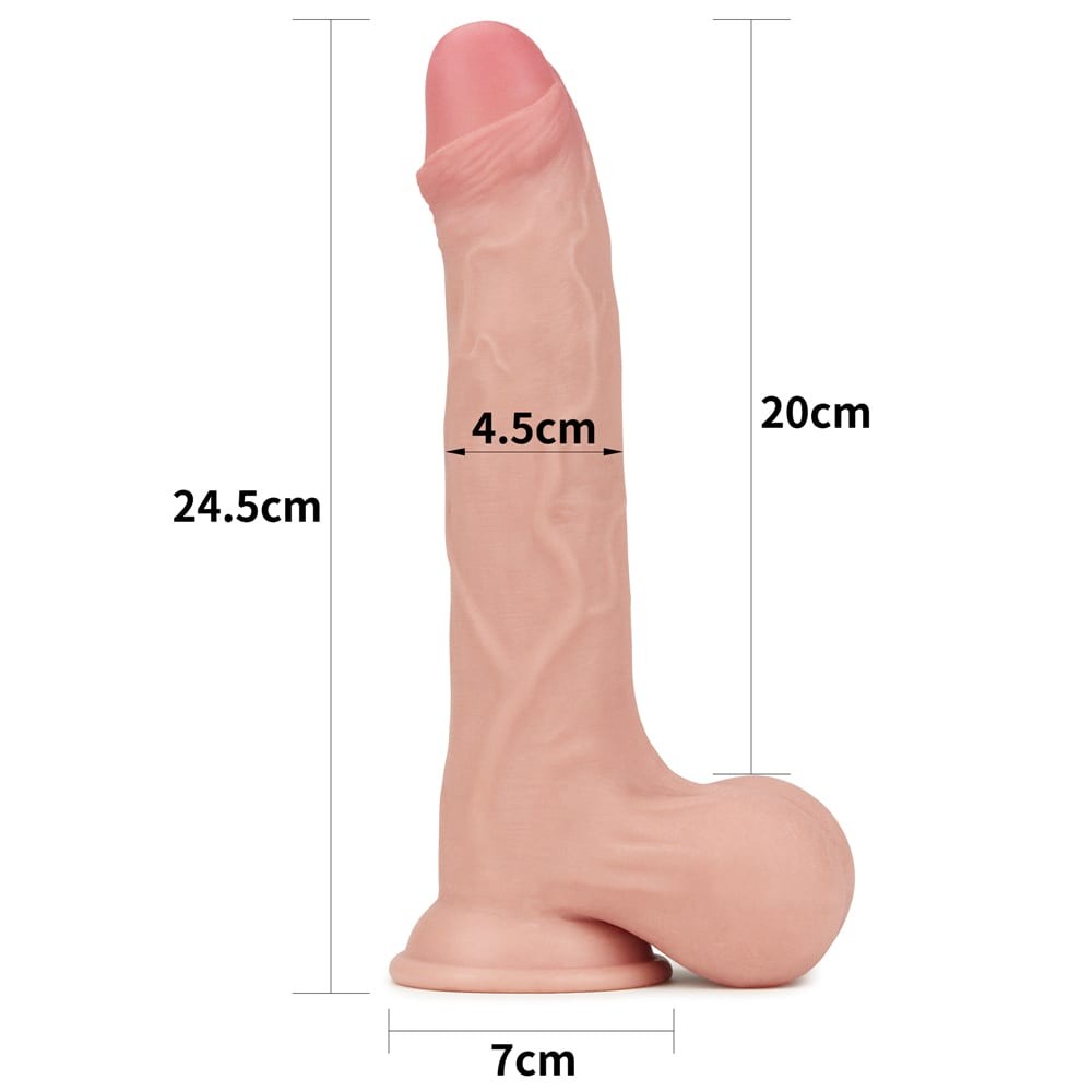 Sliding Skin - Dildo realist, 24.5 cm - detaliu 6
