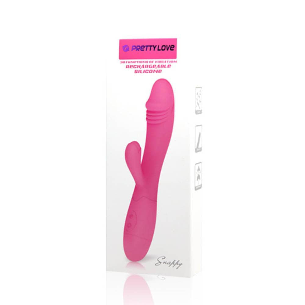 Snappy - Vibrator roz, 19.5 cm - detaliu 2