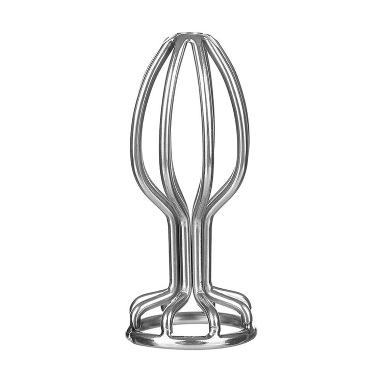 Stainless Anal Plug M - Dop Anal din Metal, 8,5 cm - detaliu 5