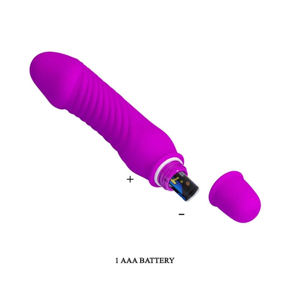 Stev - Vibrator realist, mov, 13.5 cm