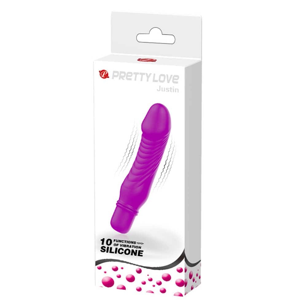 Stev - Vibrator realist, mov, 13.5 cm - detaliu 3