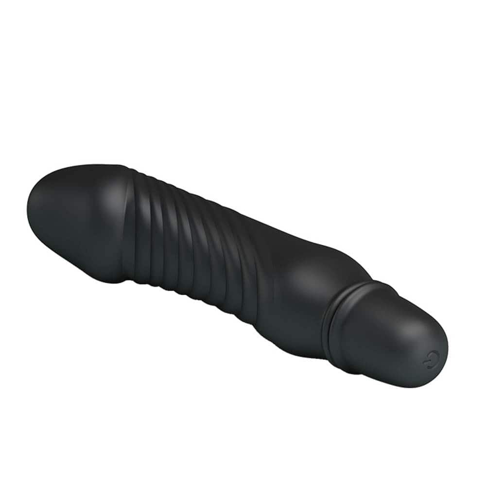 Stev - Vibrator realist, negru, 13.5 cm - detaliu 1