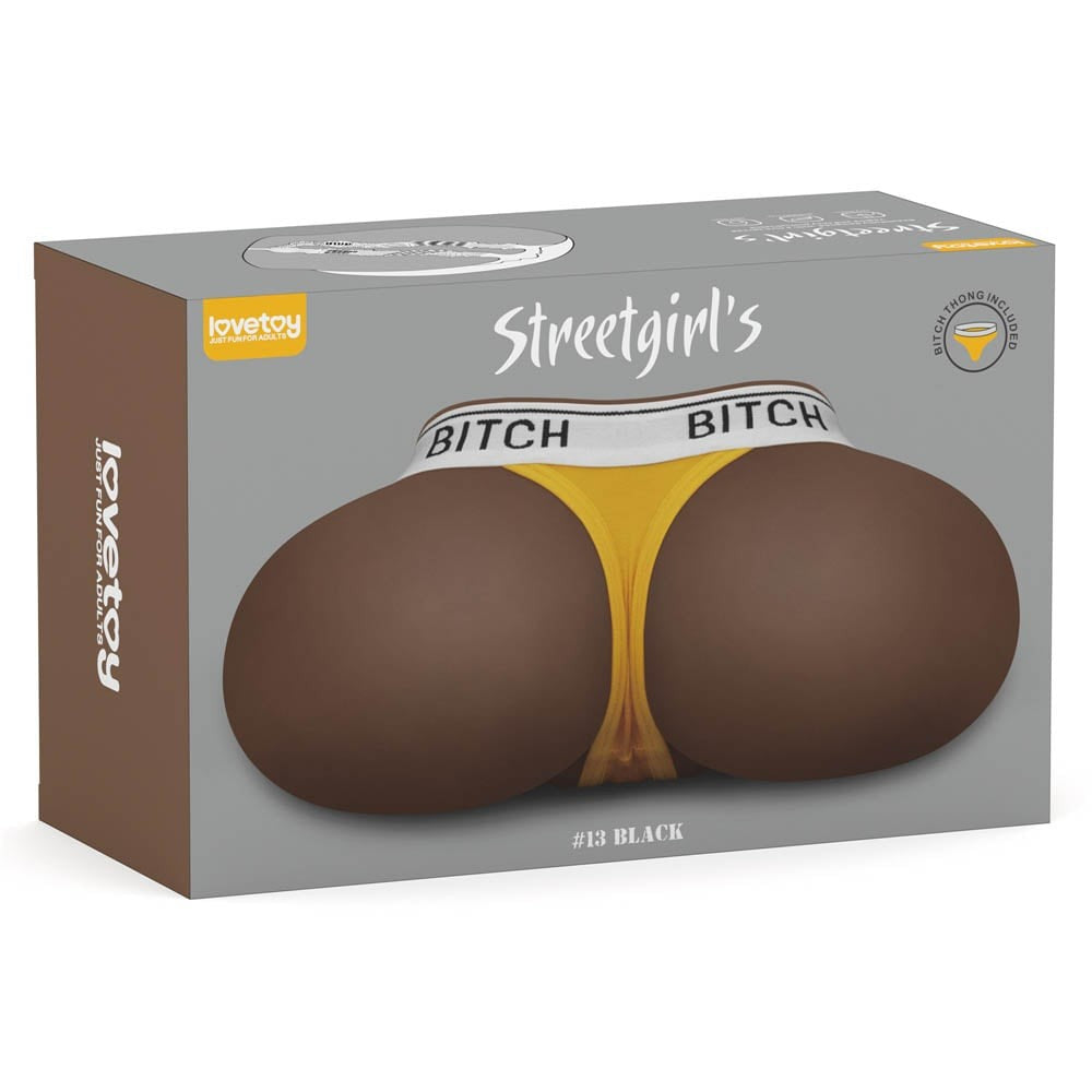 Streetgirl's 13 Black - Masturbator Realistic cu Tanga Sexy, 28,5 cm - detaliu 8