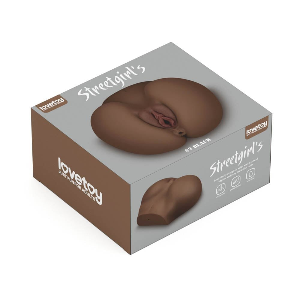 Streetgirl's 3 - Masturbator realistic cu vagin și anus, negru - detaliu 7
