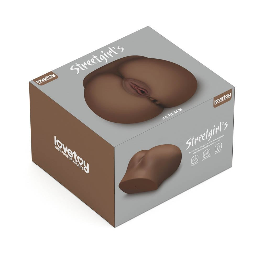 Streetgirl's 4 - Masturbator realistic cu vagin și anus, maro - detaliu 7