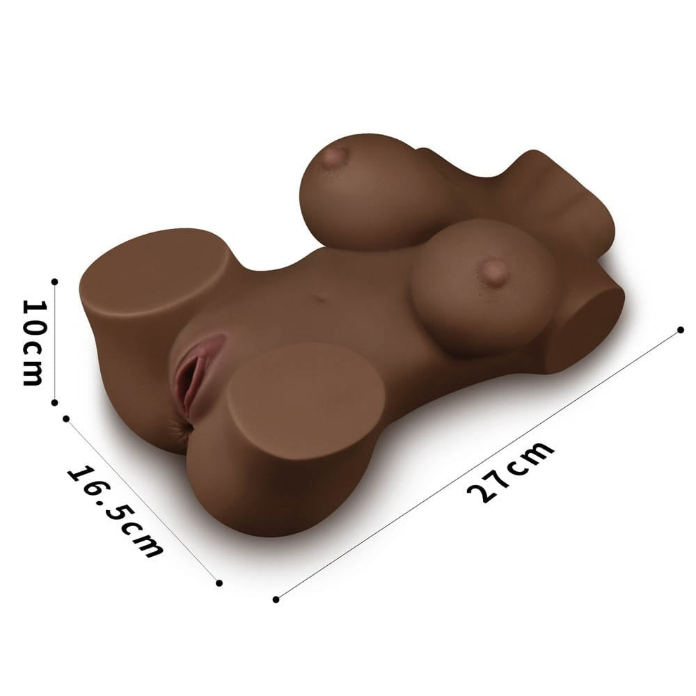 Streetgirl's 5 - Masturbator realistic cu vagin și anus, maro