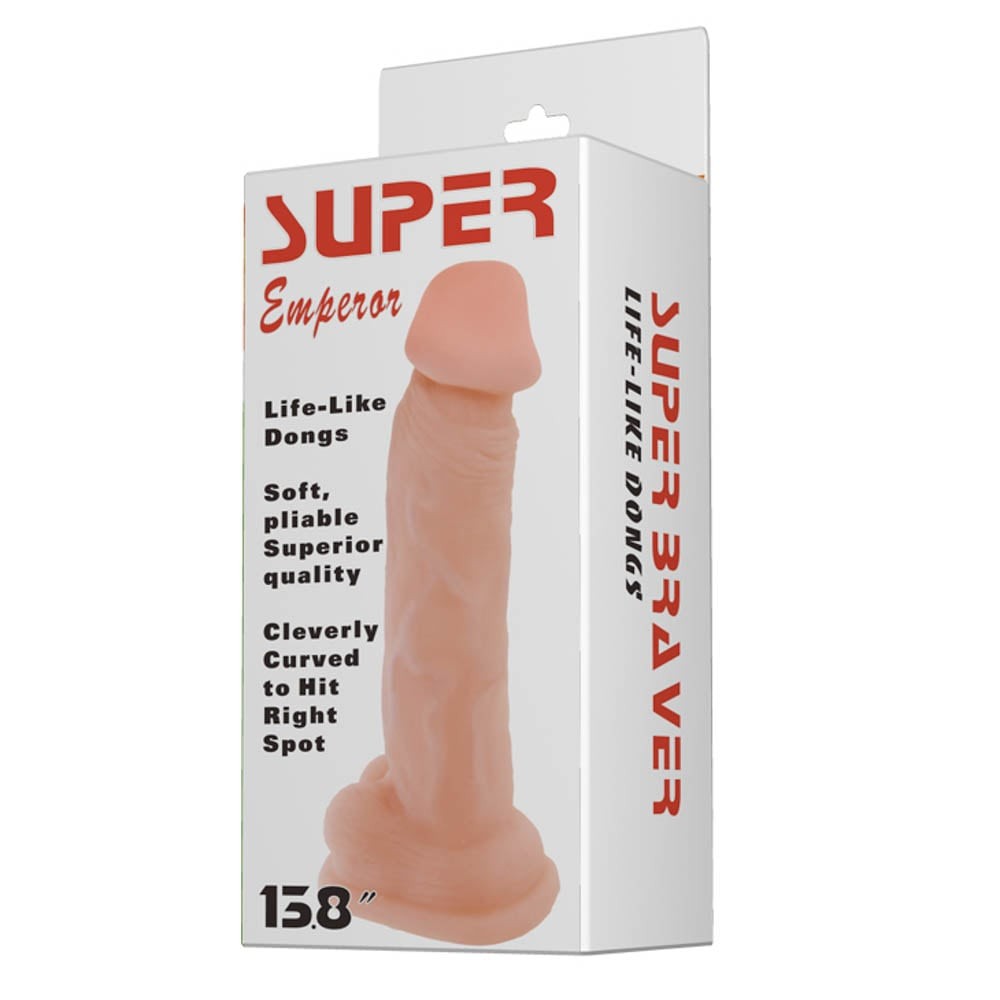 Super Emperor - Vibrator mare, roz, 34 cm - detaliu 4