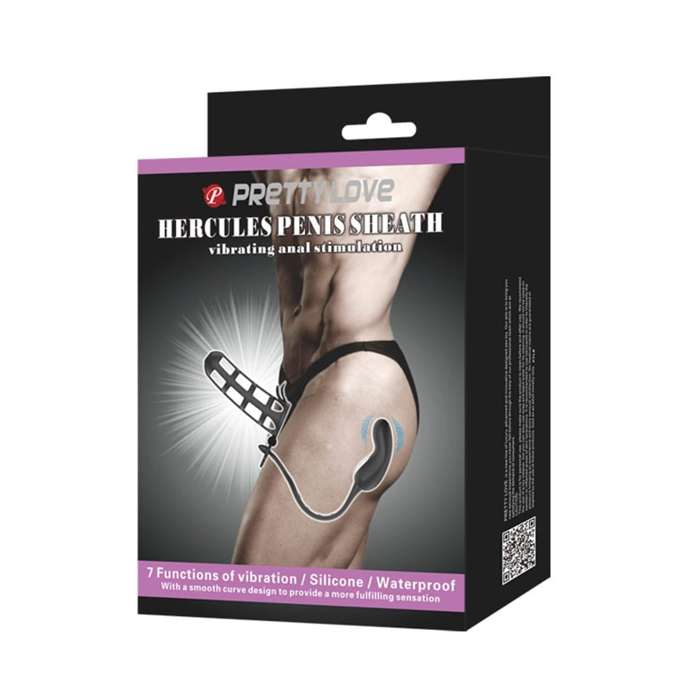 Teaca Penisului lui Hercule - Manson Penis cu Stimulator Anal, 35,2 cm - detaliu 7
