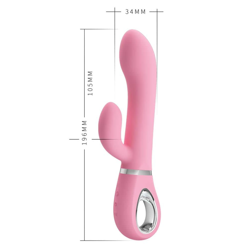 Ternence - Vibrator iepuraș, roz, 19.6 cm - detaliu 2