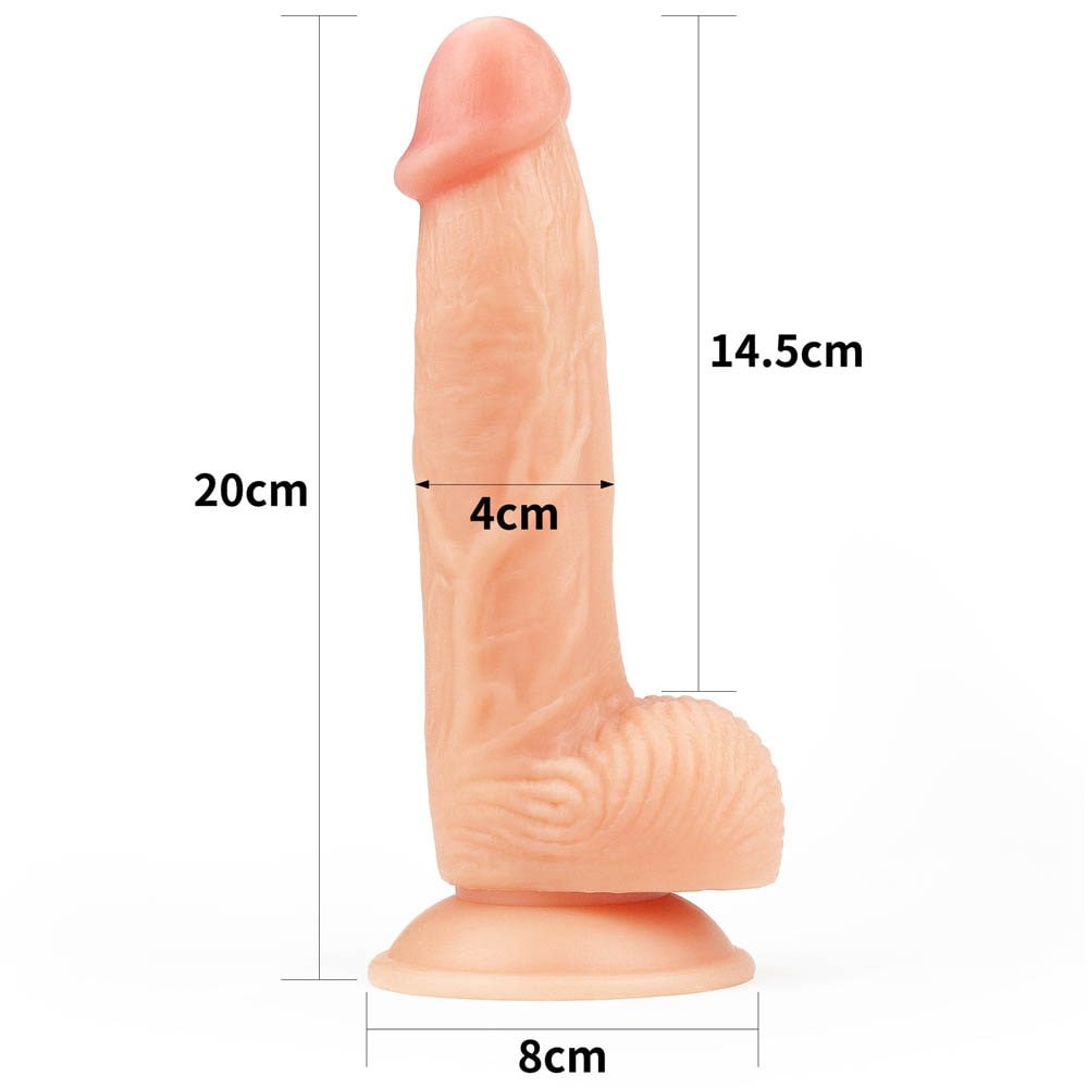 The Ultra Soft Dude 2 - Dildo cu ventuză, 20 cm - detaliu 5