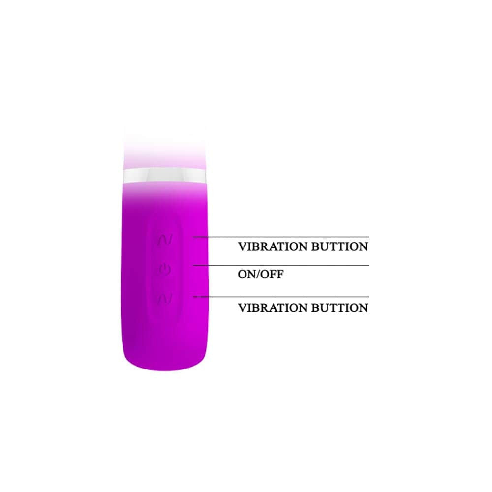 Thomas - Vibrator iepuraș, mov, 20.5 cm