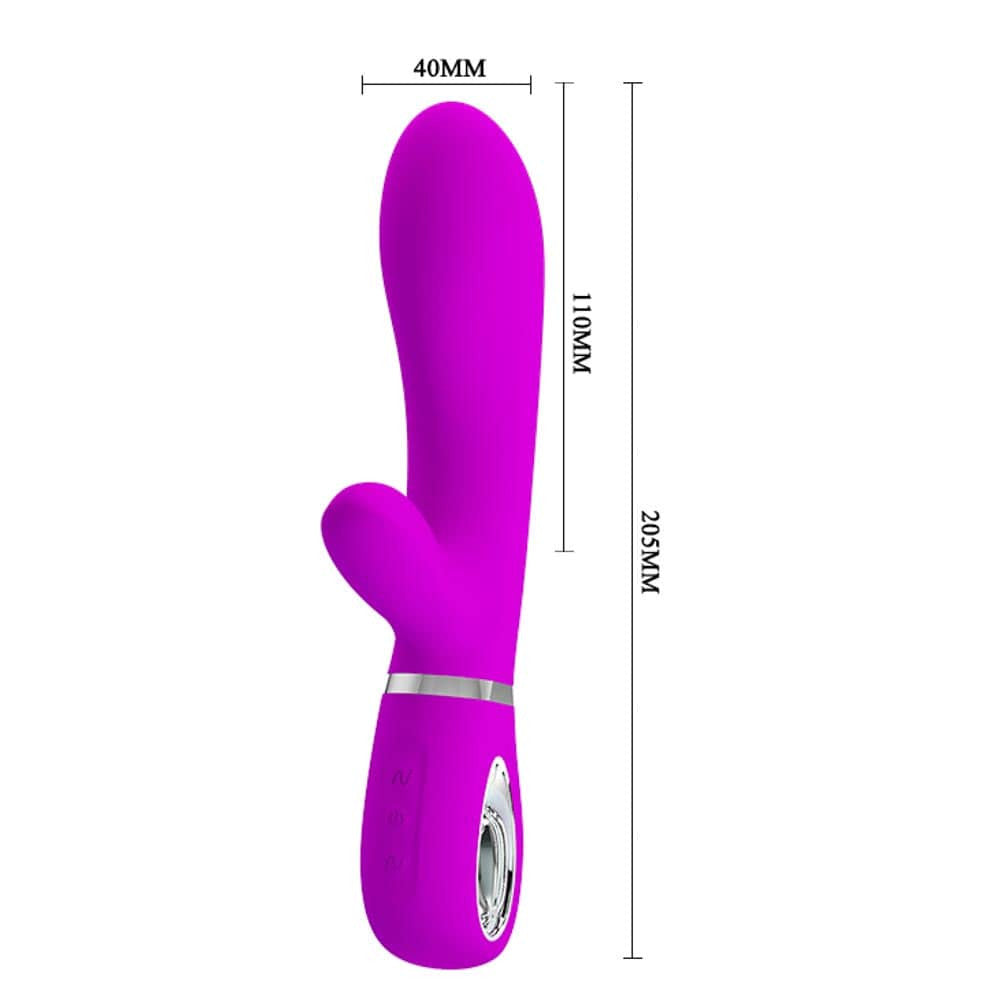Thomas - Vibrator iepuraș, mov, 20.5 cm - detaliu 2
