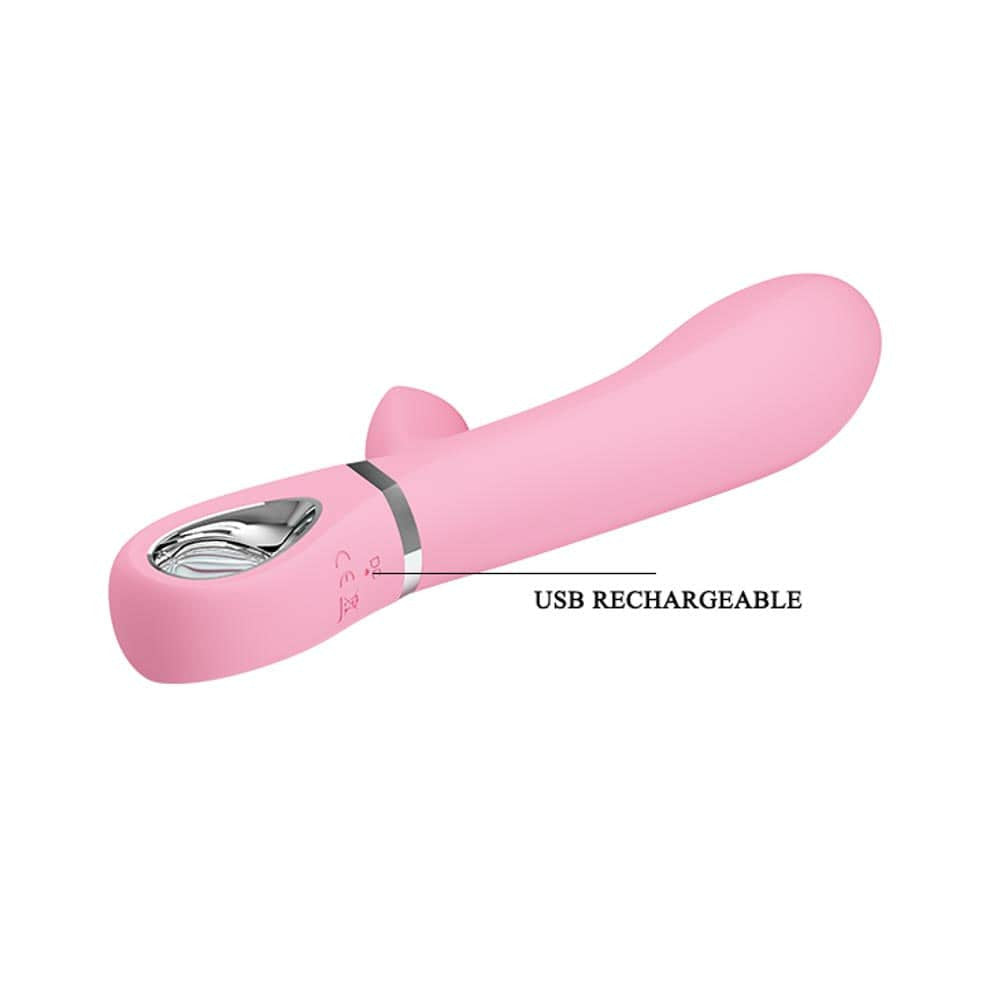 Thomas - Vibrator iepuraș, roz, 20.5 cm