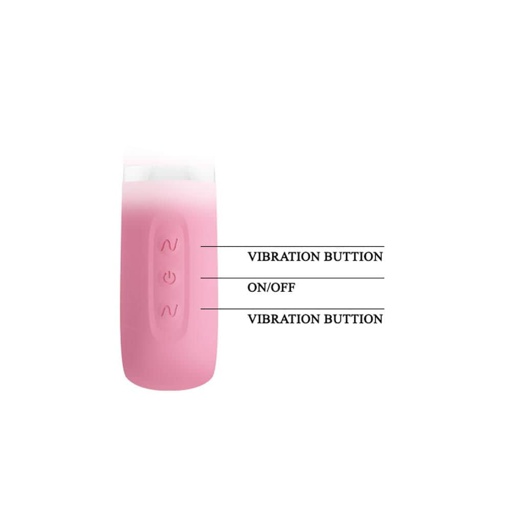 Thomas - Vibrator iepuraș, roz, 20.5 cm - detaliu 3