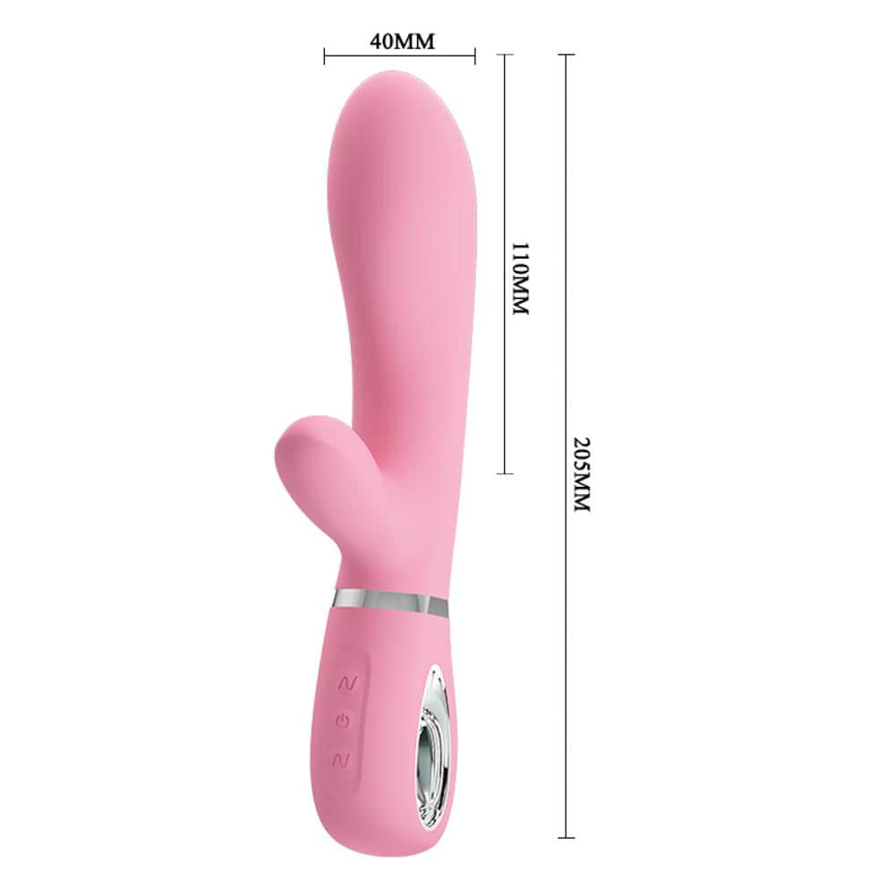 Thomas - Vibrator iepuraș, roz, 20.5 cm - detaliu 4