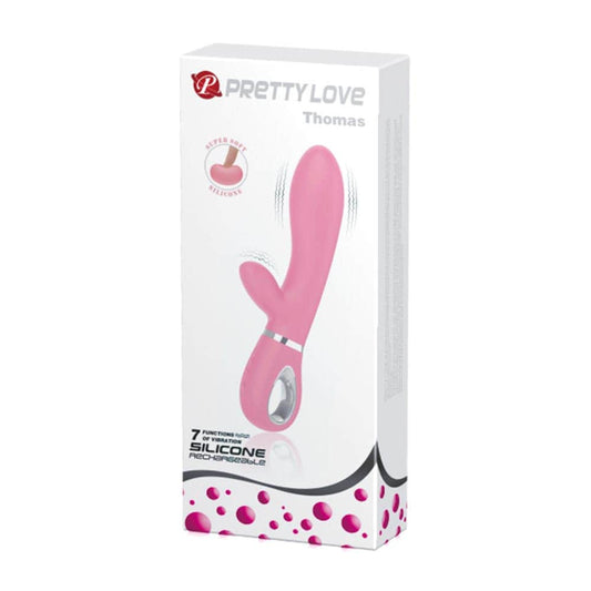 Thomas - Vibrator iepuraș, roz, 20.5 cm - detaliu 6