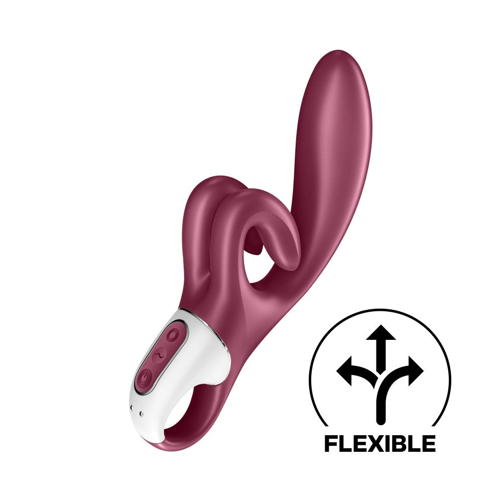 Touch me red - Vibrator cu Dubla Stimulare, Clitoris si Punct G, 22x4.1 cm - detaliu 1