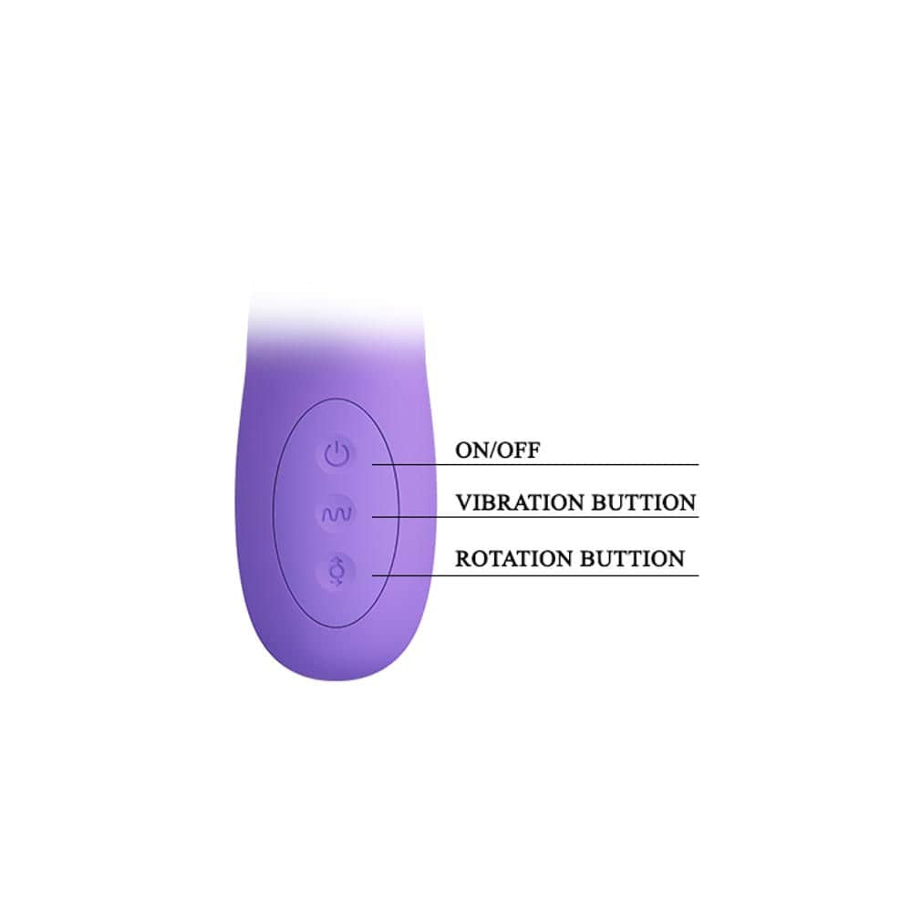 Truman - Vibrator iepuraș, mov, 23.8 cm