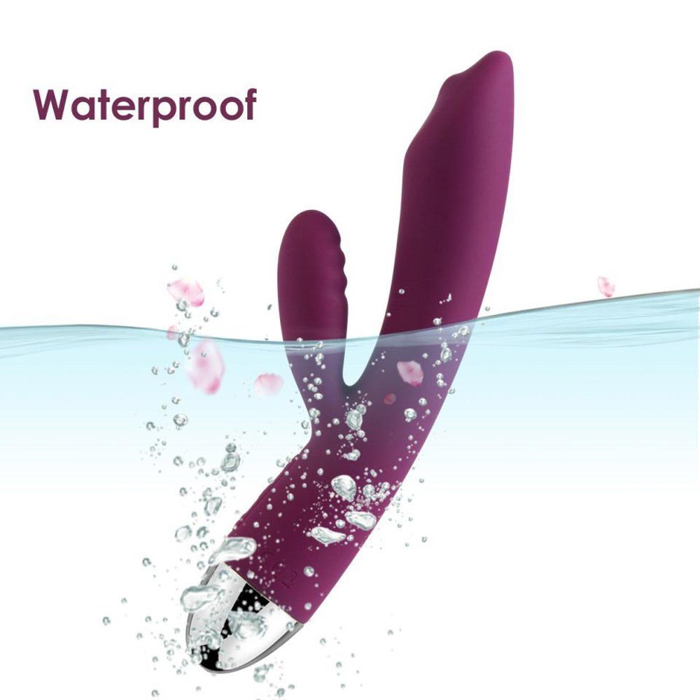 Trysta - Vibrator iepuraș, mov, 19 cm - detaliu 5