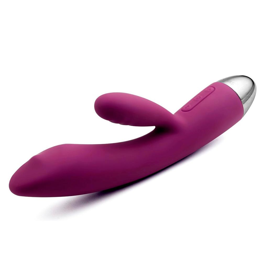 Trysta - Vibrator iepuraș, mov, 19 cm - detaliu 6