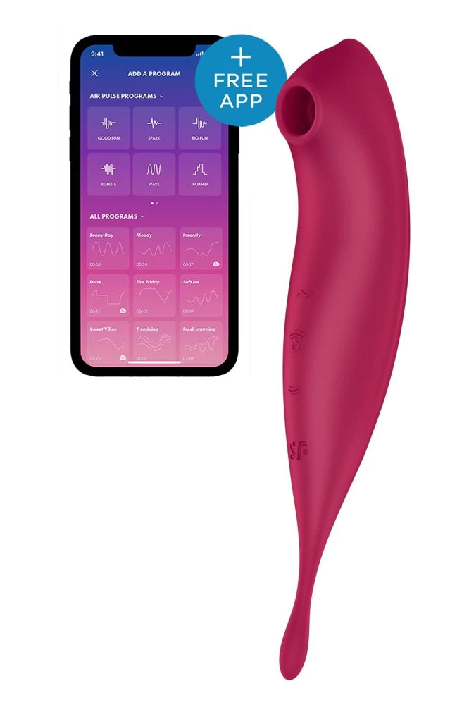 Twirling Pro - Stimulator clitoris, mov, 20 cm - detaliu 6