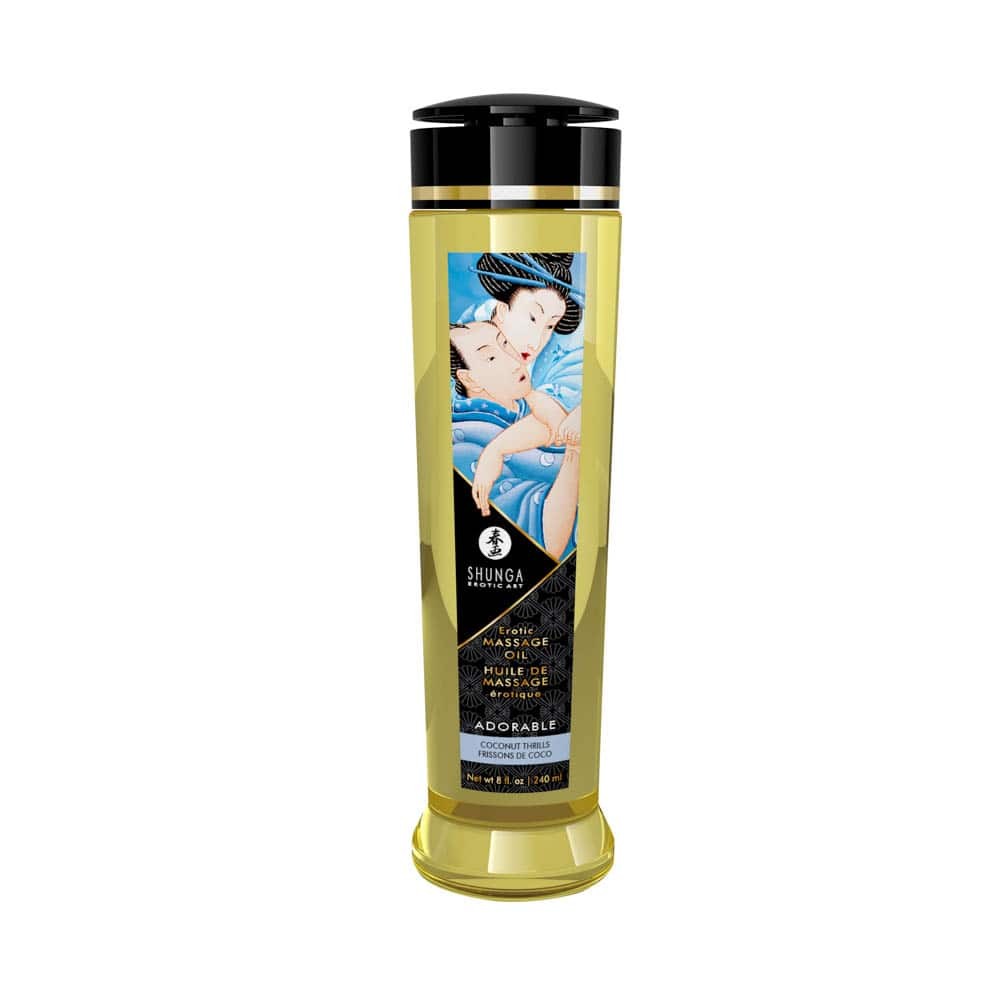 Ulei de Masaj Erotic Shunga cu Aroma de Cocos, 240 ml - detaliu 1
