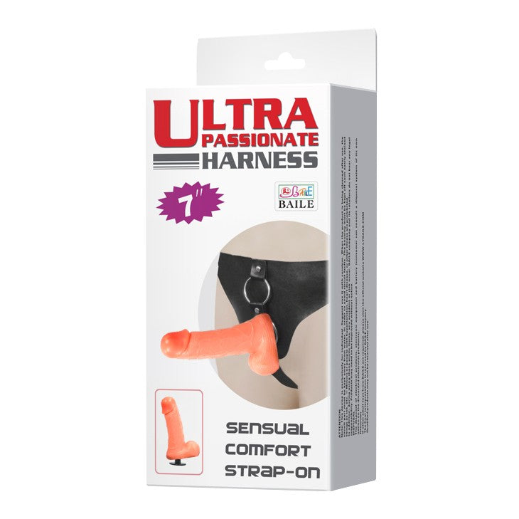 Ultra Pasiune -Strap On cu Dildo Realistic, 18.3x4.5 cm - detaliu 5
