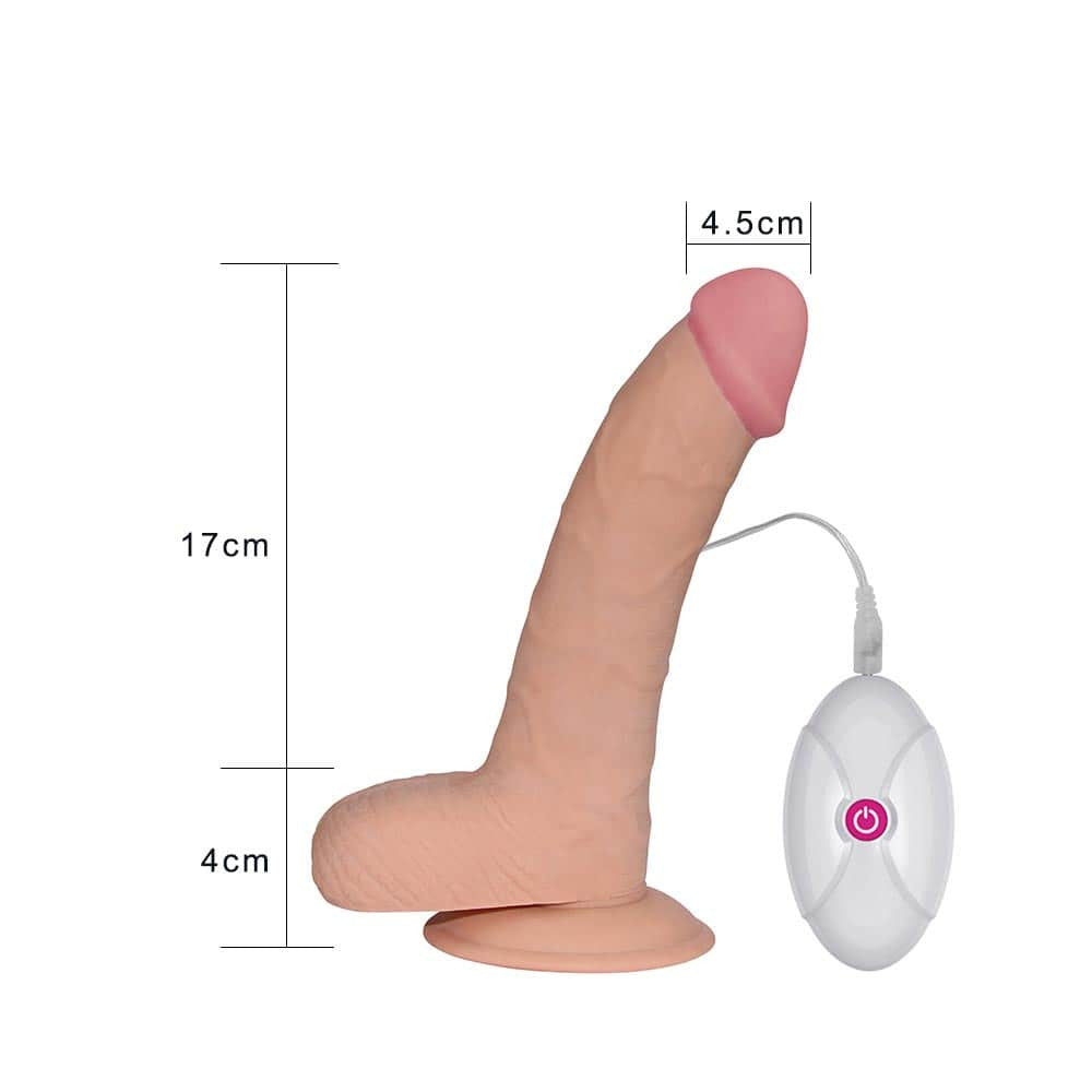 Ultra Soft Dude - Vibrator realist, 21.3 cm - detaliu 3