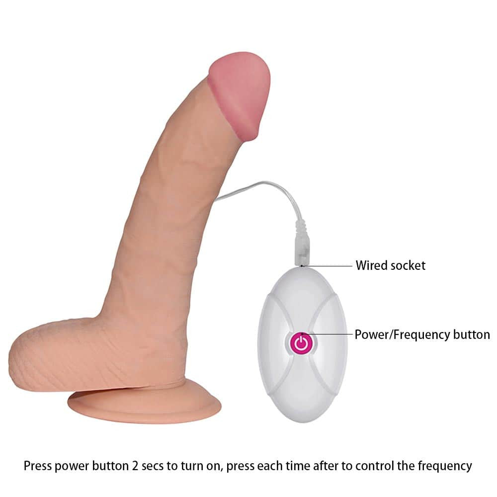 Ultra Soft Dude - Vibrator realist, 21.3 cm - detaliu 4