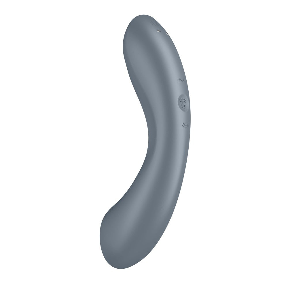 Vibrator 3 in 1 Curvy Trinity 1 bluegrey, - detaliu 6