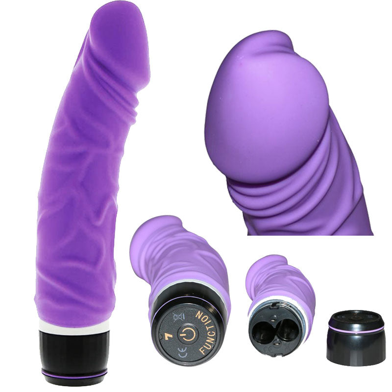 Vibrator Classic Original Violet, 20x4 cm - detaliu 1
