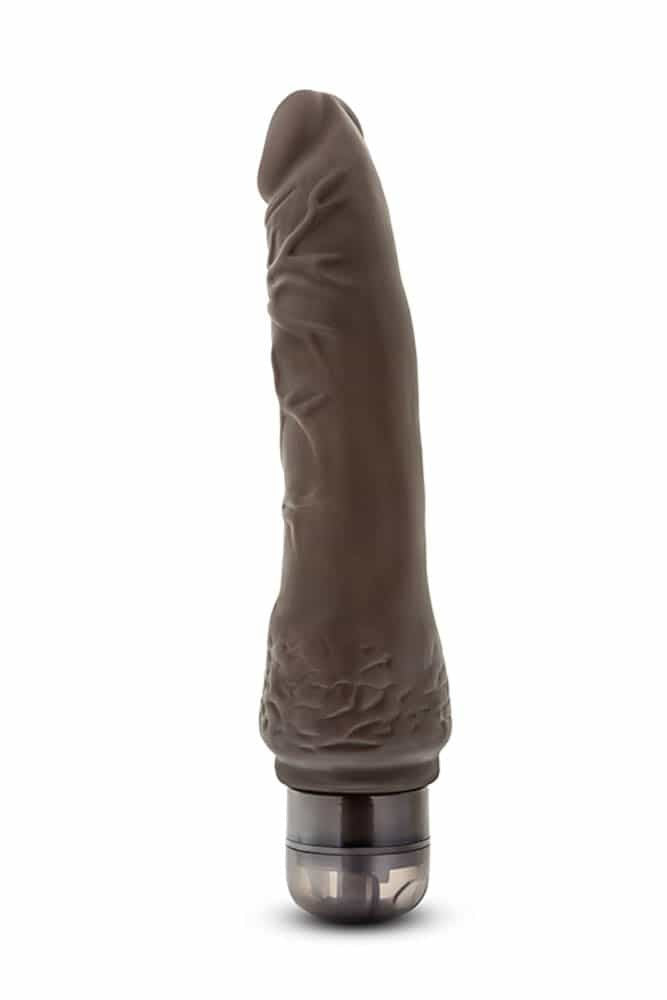 Vibrator Dr. Skin Cock Vibe 7 Chocolate 21.5x3.8 cm - detaliu 2