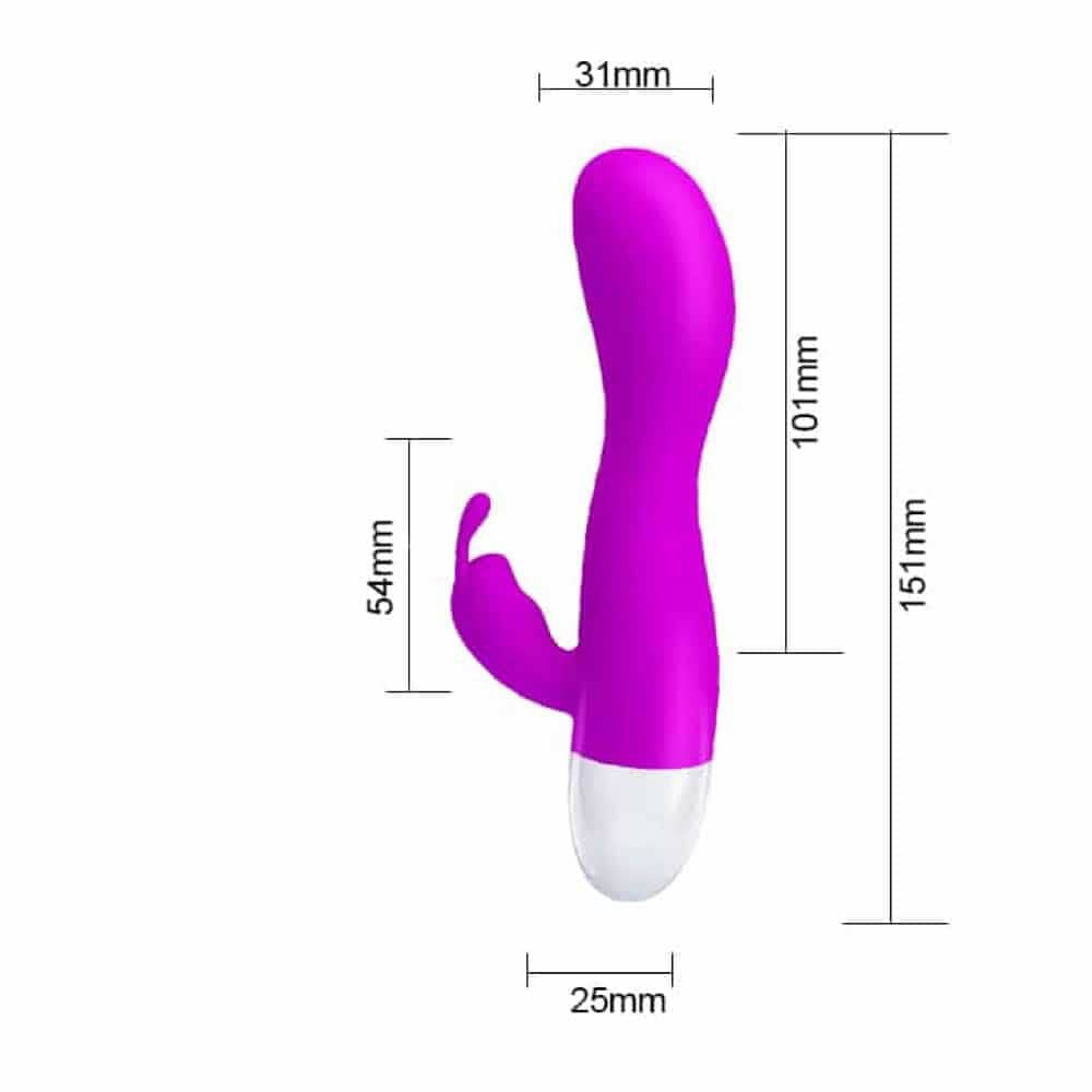 Vibrator Rabbit Pretty Love Kyle 15.1x3.1 cm - detaliu 3