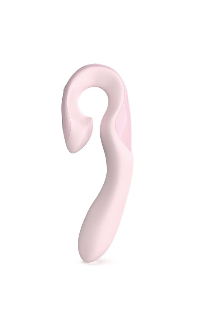 Vibrator Zini Roae SE Three-way Pleasure Roz, 19.5x3.5 cm - detaliu 5