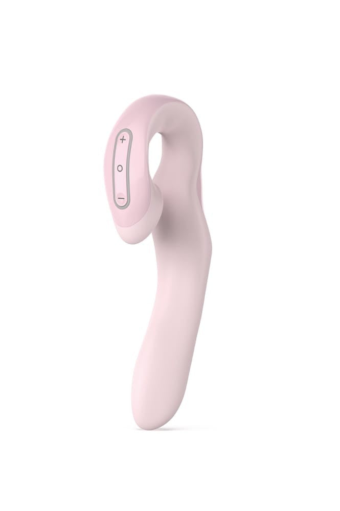 Vibrator Zini Roae SE Three-way Pleasure Roz, 19.5x3.5 cm - detaliu 8