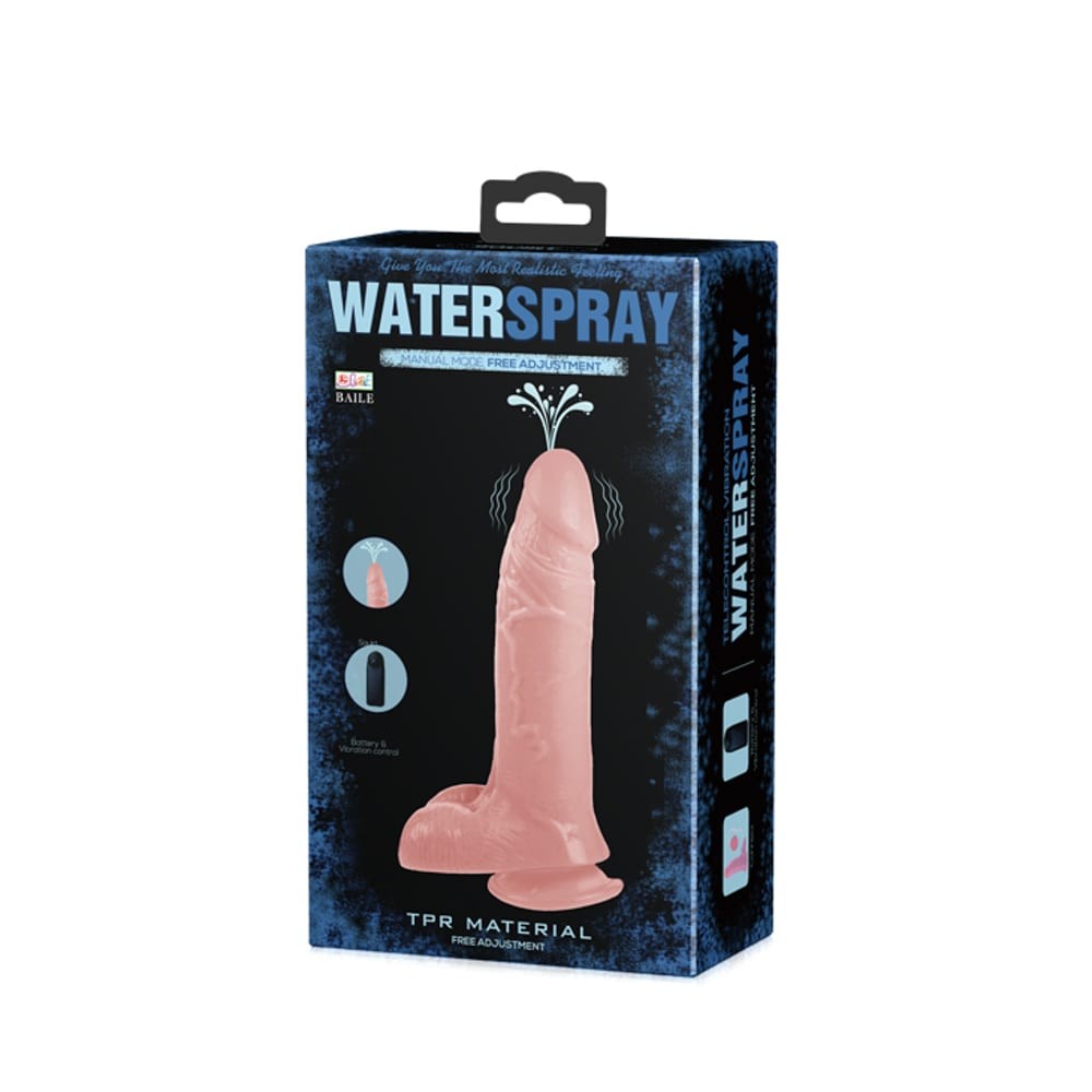 Water Spray - Vibrator cu fucție de ejaculare, 19 cm - detaliu 6