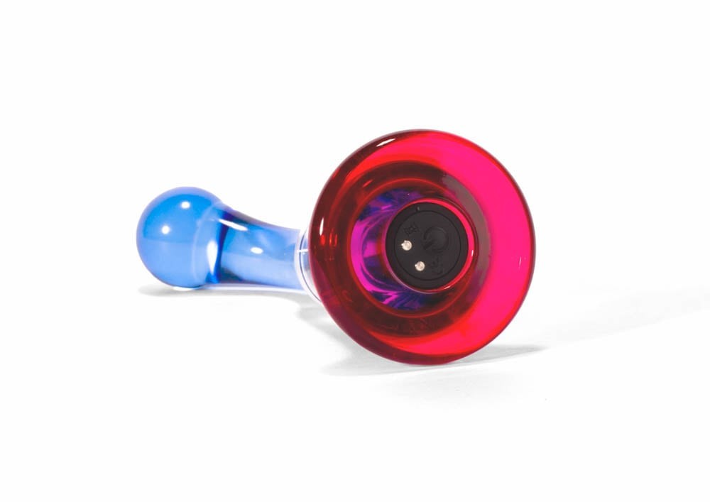 X-MEN 10 speeds Vibrating Gpot Plug 2 - Vibrator Anal, Reincarcabil, 14 cm - detaliu 1
