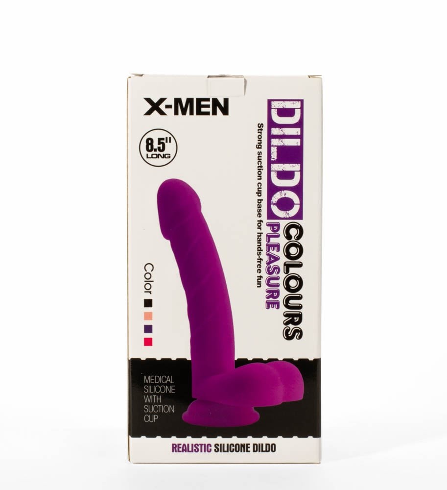 X-MEN 4 - Dildo realist, negru, 21.6 cm - detaliu 6