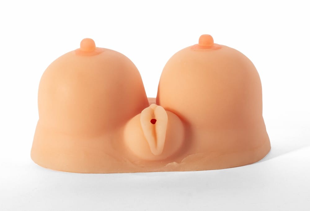 X-Men Beautiful Breast - Masturbator cu Sani si Vagin, 21x12 cm - detaliu 3