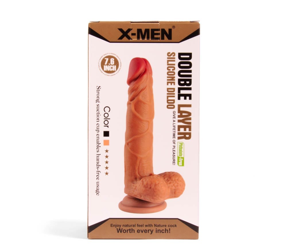 X-MEN - Dildo realist, 19.3 cm - detaliu 5