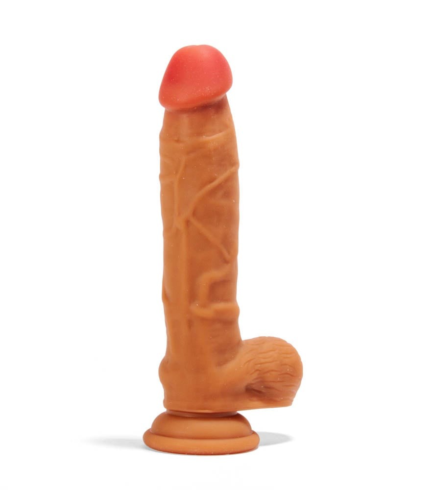 X-MEN Dual Layered - Dildo realist, maro, 21 cm
