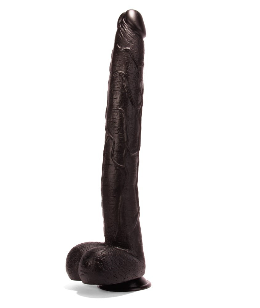 X-MEN Long Vehicle - Dildo Realistic Urias cu Ventuza si Testicule, 43 cm - detaliu 3