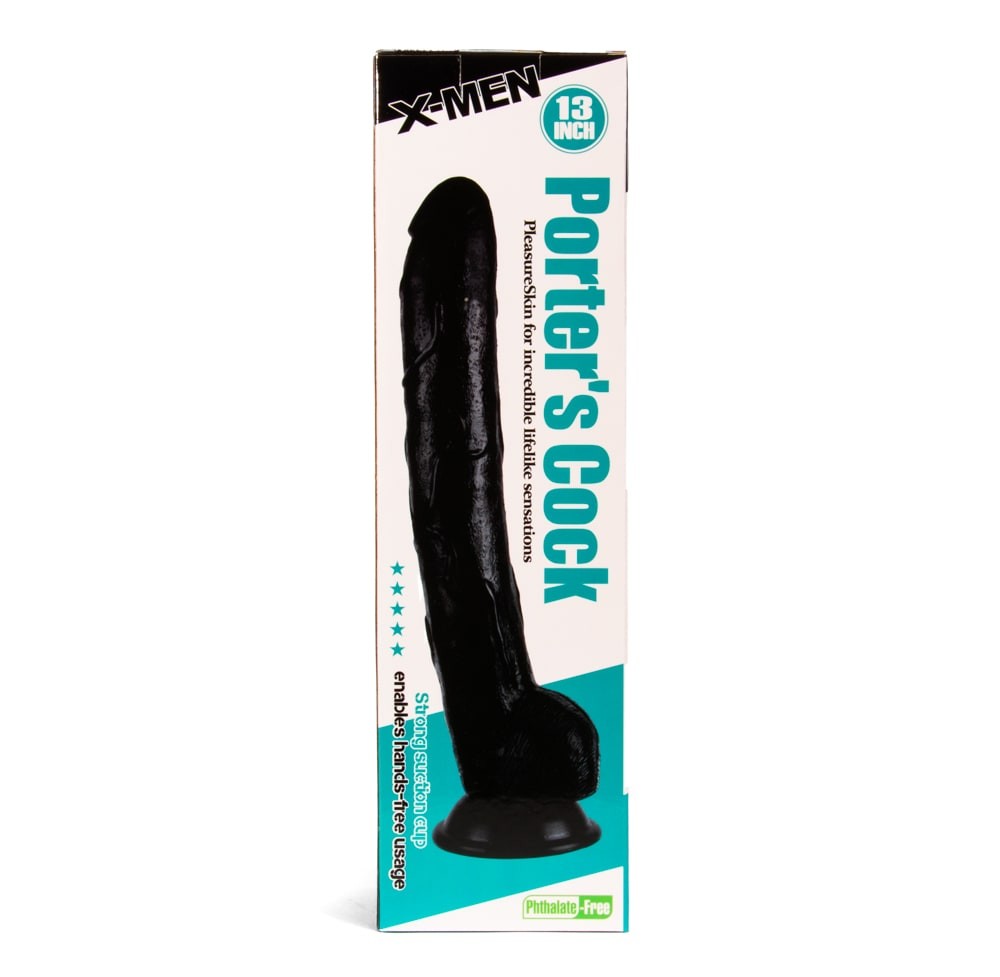 X-MEN Porter's - Dildo Realistic Gigant cu Ventuza si Testicule, 33 cm - detaliu 5