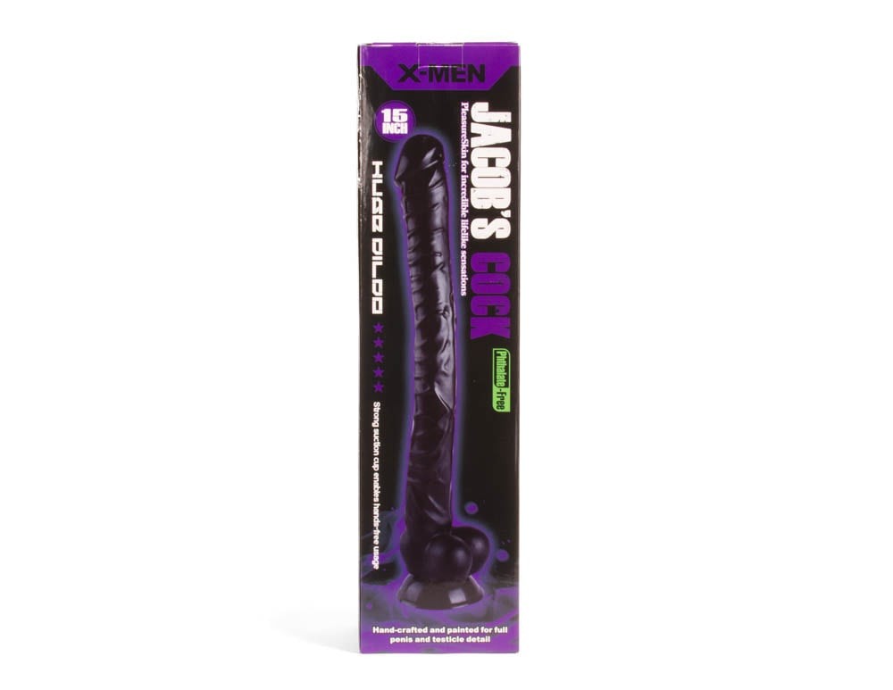 X-MEN Scula lui Iacob - Dildo Realistic Gigant cu Ventuza si Testicule, 40 cm - detaliu 4