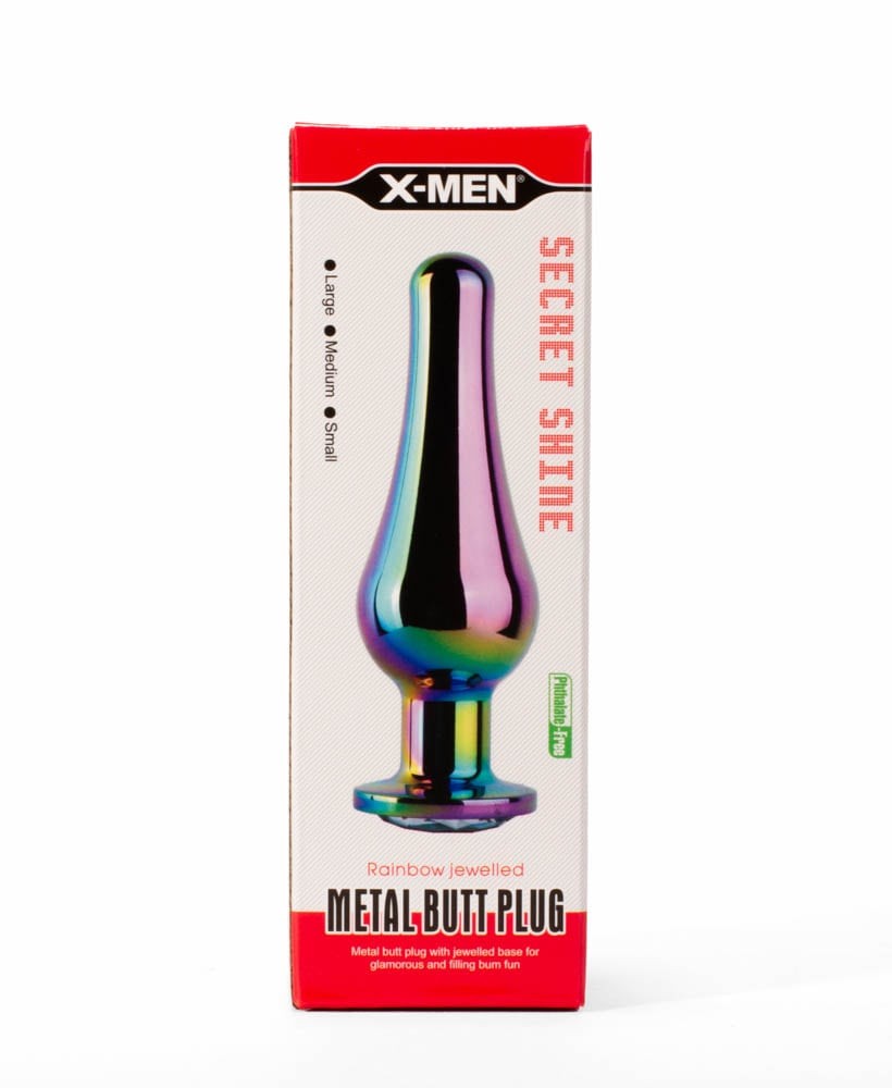 X-MEN Secret Shine L - Dop Anal din Metal, 12,9 cm - detaliu 5