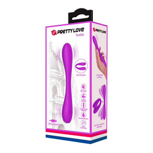 Yedda - Vibrator punct G, mov, 17.1 cm - detaliu 3