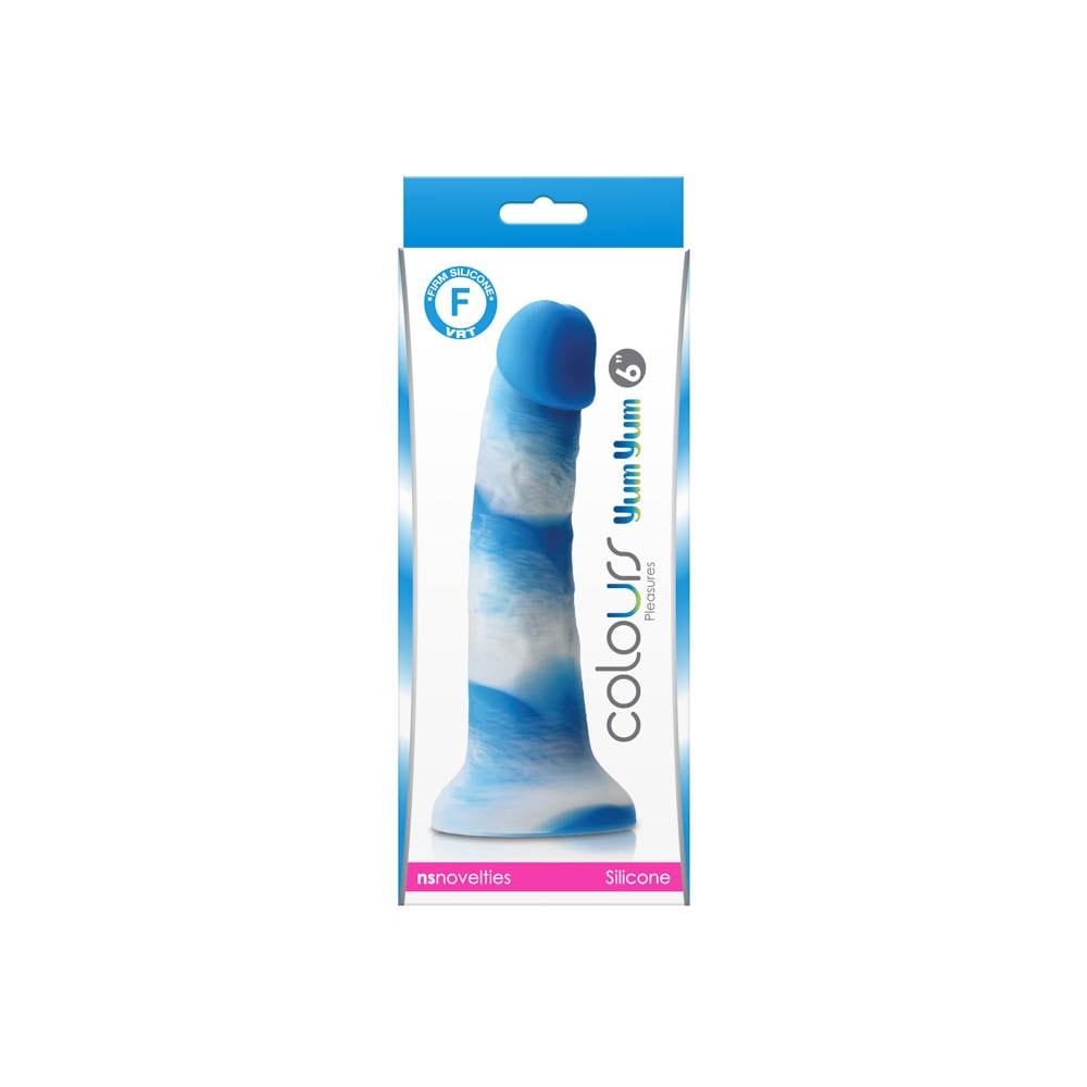 Yum Yum - Dildo realistic, albastru, 15.2 cm - detaliu 1