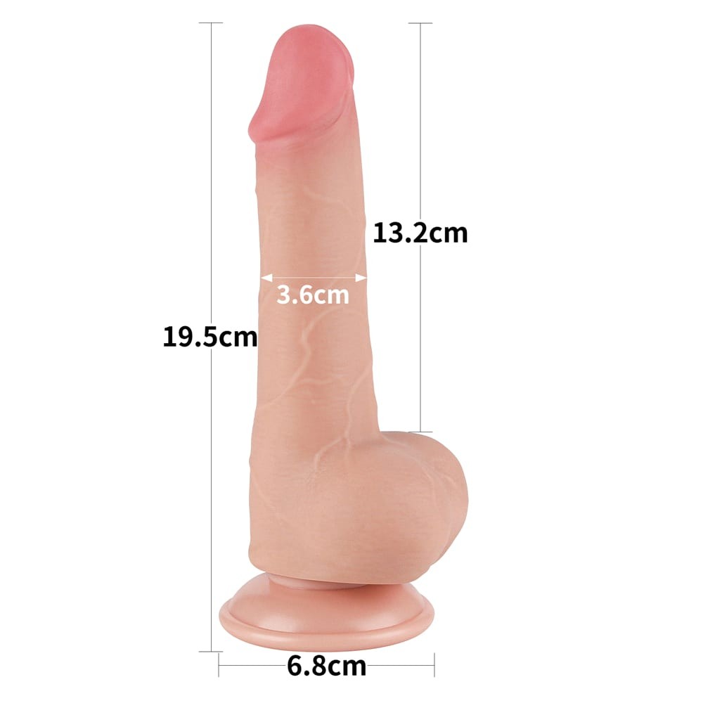 7.5'' Sliding Skin Dual Layer Dong Flesh II - detaliu 2